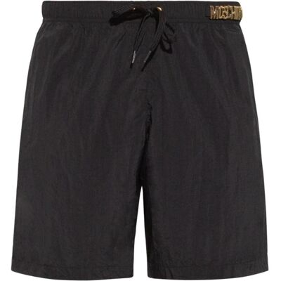 Moschino Heren Metal Logo Zwemshorts (Zwart) XS Moschino Heren Metal Logo Zwemshorts (Zwart) XS