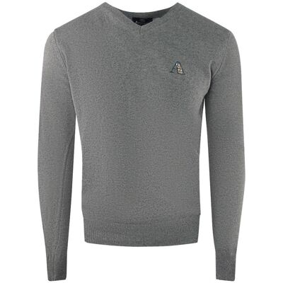Aquascutum Heren Tartan Logo Trui (Grijs) S Aquascutum Heren Tartan Logo Trui (Grijs) S