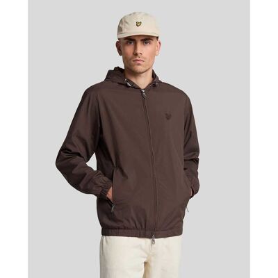 Lyle & Scott Herenjas Lyle And Scott Tonal Eagle Hooded Bomber Jacket in Groen XL Lyle & Scott Herenjas Lyle And Scott Tonal Eagle Hooded Bomber Jacket in Groen XL