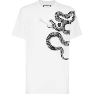 Philipp Plein T-Shirt Ronde Hals Ss Snake 5XL Philipp Plein T-Shirt Ronde Hals Ss Snake 5XL
