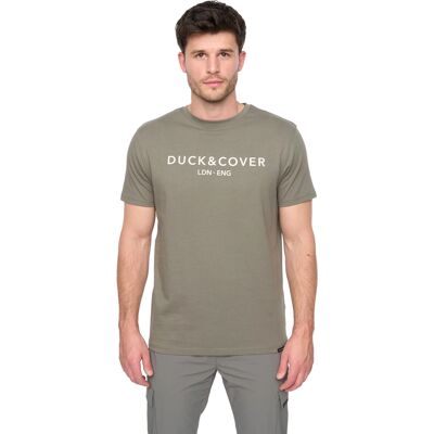 Duck and Cover Heren Chamata T-Shirt (Groene leisteen) L Duck and Cover Heren Chamata T-Shirt (Groene leisteen) L