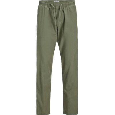 jack & jones Jack And Jones Heren Linnen Blend Relaxed Fit Broek (Olijfgroen) L jack & jones Jack And Jones Heren Linnen Blend Relaxed Fit Broek (Olijfgroen) L