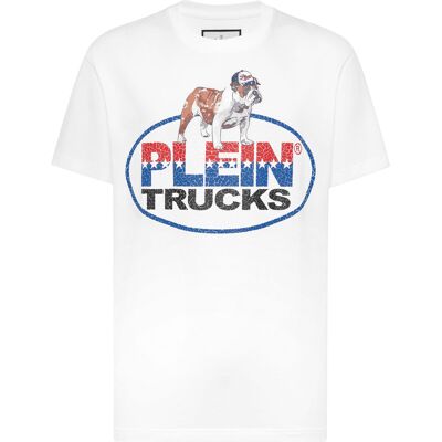 Philipp Plein Round Neck T-Shirt Bulldog 4XL Philipp Plein Round Neck T-Shirt Bulldog 4XL