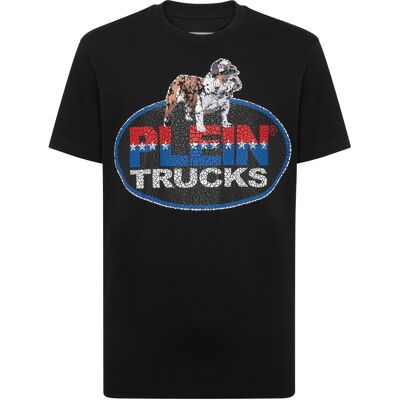 Philipp Plein Round Neck T-Shirt Bulldog 4XL Philipp Plein Round Neck T-Shirt Bulldog 4XL