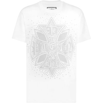 Philipp Plein Round Neck T-Shirt Plein Cross Stones M Philipp Plein Round Neck T-Shirt Plein Cross Stones M
