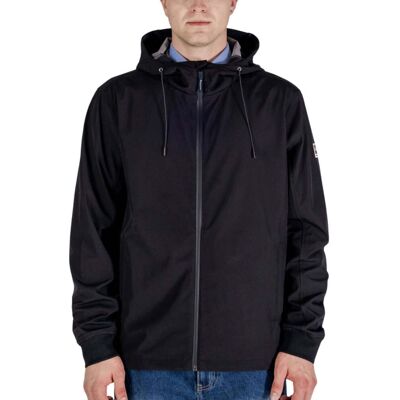 Aquascutum Active Hooded Stretch Windbreaker Zwarte Jas M Aquascutum Active Hooded Stretch Windbreaker Zwarte Jas M
