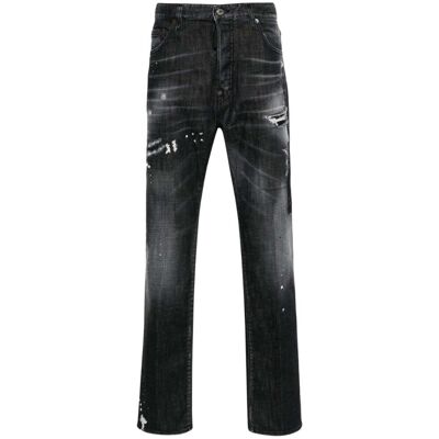 Dsquared2 642 Denim Paint Splash Zwarte Denim Broek Heren 30 (Taille) Dsquared2 642 Denim Paint Splash Zwarte Denim Broek Heren 30 (Taille)