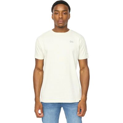 Duck and Cover Herenshirt Trimlines Zware Kwaliteit (Off White) M Duck and Cover Herenshirt Trimlines Zware Kwaliteit (Off White) M