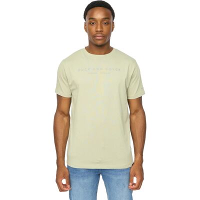 Duck and Cover Heren Crytons Zware T-Shirt (Sage) S Duck and Cover Heren Crytons Zware T-Shirt (Sage) S