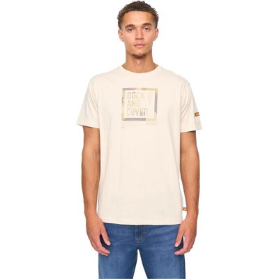 Duck and Cover Mannen Primatic T-Shirt (Off White) S Duck and Cover Mannen Primatic T-Shirt (Off White) S