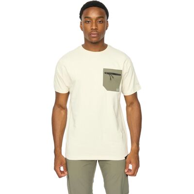 Duck and Cover Heren Kematone T-shirt (Off White) S Duck and Cover Heren Kematone T-shirt (Off White) S