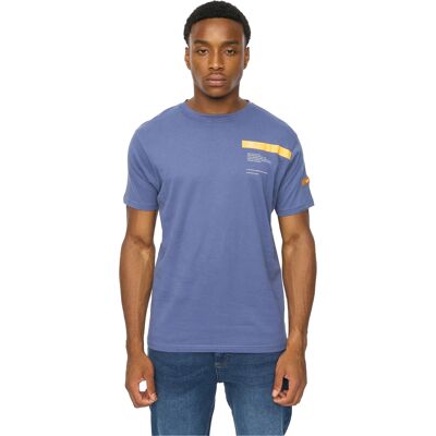 Duck and Cover Heren Ambridge T-Shirt (Denim Blauw) S Duck and Cover Heren Ambridge T-Shirt (Denim Blauw) S