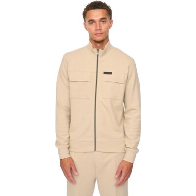 Duck and Cover Heren Tames Volledige Rits Sweatshirt (Stone) XL Duck and Cover Heren Tames Volledige Rits Sweatshirt (Stone) XL