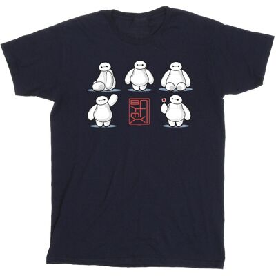 Disney Heren Big Hero 6 Baymax Veel houdingen T-Shirt (Marineblauw) L Disney Heren Big Hero 6 Baymax Veel houdingen T-Shirt (Marineblauw) L