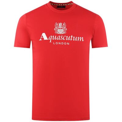 Aquascutum Heren Londen Aldis Logo T-Shirt (Rood) S Aquascutum Heren Londen Aldis Logo T-Shirt (Rood) S