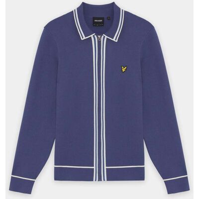 Lyle & Scott Jas in Medium Blauw L Lyle & Scott Jas in Medium Blauw L