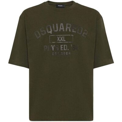 Dsquared2 Phys Ed Logo Militair Groen T-shirt S Dsquared2 Phys Ed Logo Militair Groen T-shirt S
