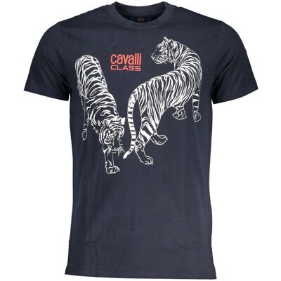 Cavalli Class Tijger T-shirt Casual Tee XL Cavalli Class Tijger T-shirt Casual Tee XL