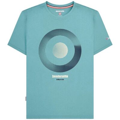 Lambretta Heren Target Shade T-shirt (Cameo Blauw) 2XL Lambretta Heren Target Shade T-shirt (Cameo Blauw) 2XL