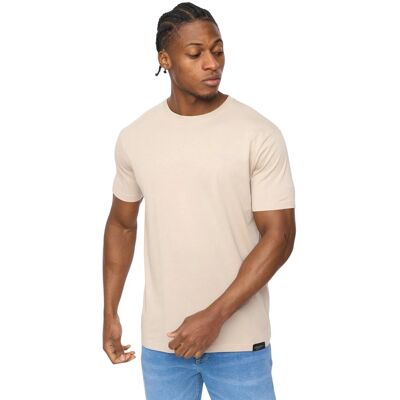 Crosshatch Heren Allmoore T-Shirt (Licht Steen) L Crosshatch Heren Allmoore T-Shirt (Licht Steen) L