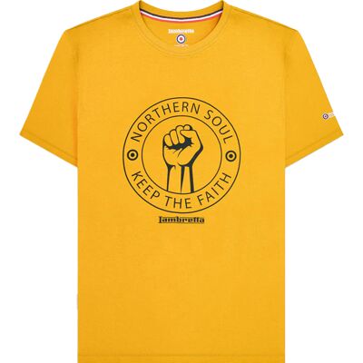 Lambretta Heren Northern Soul T-Shirt (Goud) 4XL Lambretta Heren Northern Soul T-Shirt (Goud) 4XL