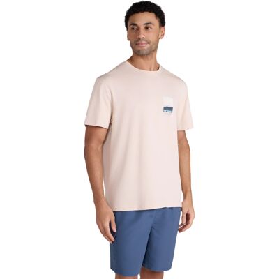 Mountain Warehouse Heren Chase Graphic Relaxed Fit T-Shirt (Crème) S Mountain Warehouse Heren Chase Graphic Relaxed Fit T-Shirt (Crème) S