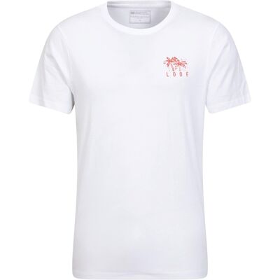 Mountain Warehouse Heren Looe Bedrukt Organisch T-Shirt (Wit) 2XL Mountain Warehouse Heren Looe Bedrukt Organisch T-Shirt (Wit) 2XL