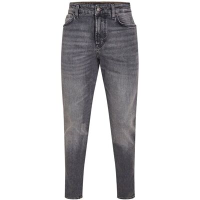 Men's Boss High Rise Slim Fit Five Pocket Jeans in Medium Grey 30/32 Men's Boss High Rise Slim Fit Five Pocket Jeans in Medium Grey 30/32