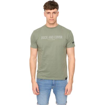 Duck and Cover Heren Walpole T-Shirt (Olijf) L Duck and Cover Heren Walpole T-Shirt (Olijf) L