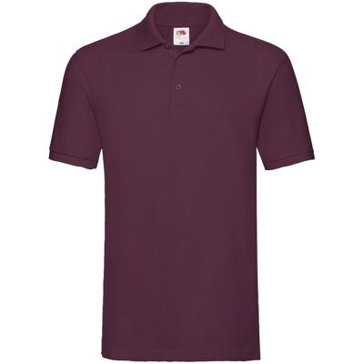 Fruit of the Loom Heren Premium Polo Shirt (Bourgondië) L Fruit of the Loom Heren Premium Polo Shirt (Bourgondië) L