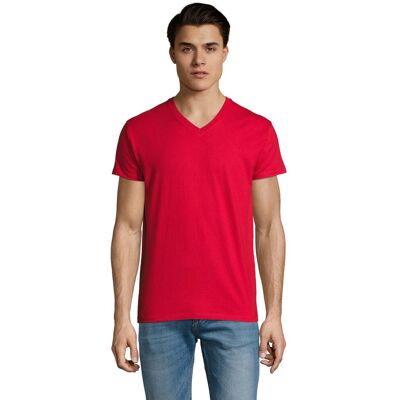 SOLS Heren Imperial V Hals T-shirt (Rood) 3XL SOLS Heren Imperial V Hals T-shirt (Rood) 3XL
