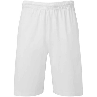 Fruit of the Loom - Unisex Jersey Shorts - Wit - Shorts Fruit of the Loom - Unisex Jersey Shorts - Wit - Shorts