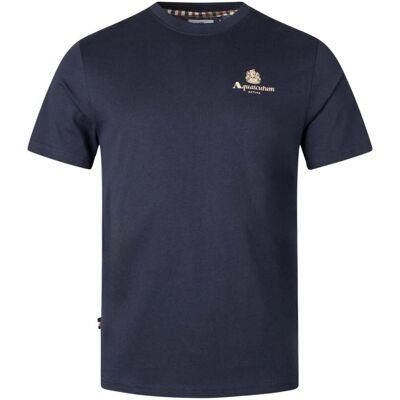 Aquascutum Active T-shirt Met Klein Logo, Marineblauw S Aquascutum Active T-shirt Met Klein Logo, Marineblauw S