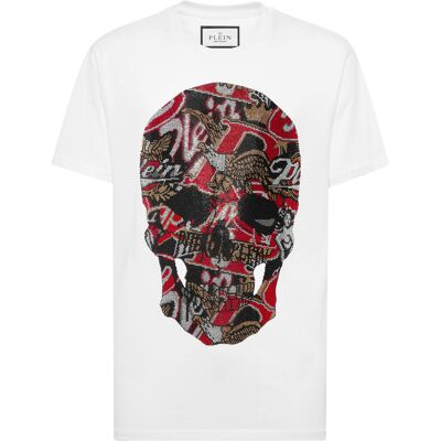 Philipp Plein T-Shirt Ronde Hals Ss Skull 5XL Philipp Plein T-Shirt Ronde Hals Ss Skull 5XL