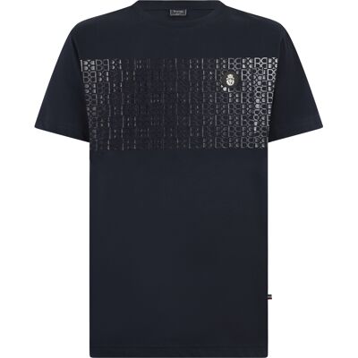 Billionaire Round Neck T-Shirt Stripe Monogram L Billionaire Round Neck T-Shirt Stripe Monogram L