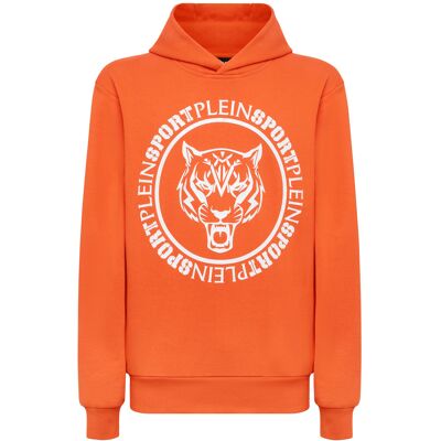 Plein Sport Sweatshirt Met Capuchon Carbon Tiger S Plein Sport Sweatshirt Met Capuchon Carbon Tiger S