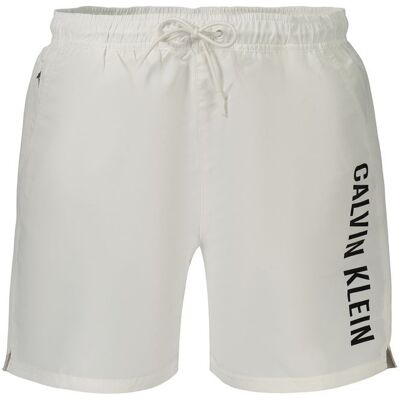 Calvin Klein Witte Polyester Korte Broek voor Mannen XL Calvin Klein Witte Polyester Korte Broek voor Mannen XL