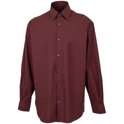 Boss Heren Oxford overhemd met puntkraag (Bruin) M Boss Heren Oxford overhemd met puntkraag (Bruin) M