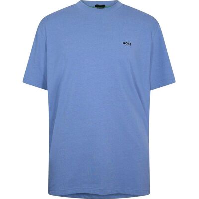 Boss Heren Logo Regular T-Shirt (Blauw) M Boss Heren Logo Regular T-Shirt (Blauw) M