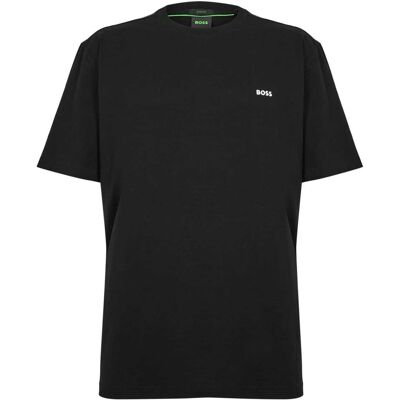 Boss Heren Logo Regular T-Shirt (Zwart) S Boss Heren Logo Regular T-Shirt (Zwart) S