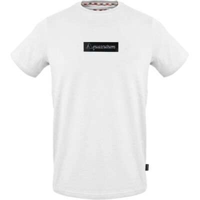 Aquascutum Heren Box Logo T-shirt (Wit) 2XL Aquascutum Heren Box Logo T-shirt (Wit) 2XL