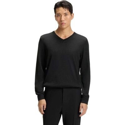 Boss Heren Gebreide Regelmatige Formele Pullover (Zwart) S Boss Heren Gebreide Regelmatige Formele Pullover (Zwart) S