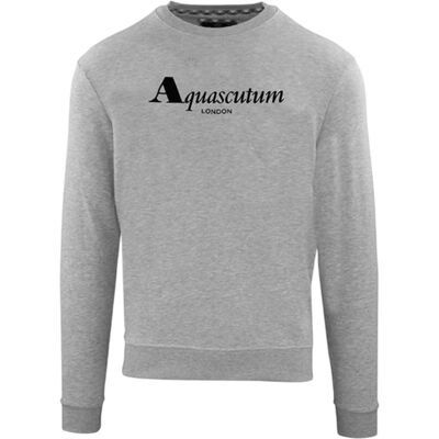 Aquascutum Heren Logo Regular Sweatshirt (Grijs) XL Aquascutum Heren Logo Regular Sweatshirt (Grijs) XL