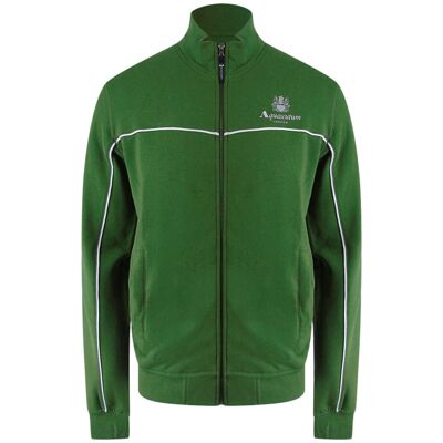 Aquascutum Active Piping Mock Neck Legergroene Fleece M Aquascutum Active Piping Mock Neck Legergroene Fleece M