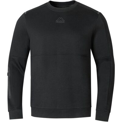 Kappa Heren Teddy Fleece Sweatshirt (Zwart) M Kappa Heren Teddy Fleece Sweatshirt (Zwart) M