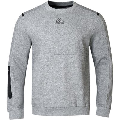 Kappa Heren Teddy Fleece Sweatshirt (Grijze Mergel) L Kappa Heren Teddy Fleece Sweatshirt (Grijze Mergel) L