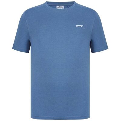 Slazenger Heren 3D Logo T-Shirt (Denim Blue Marl) XS Slazenger Heren 3D Logo T-Shirt (Denim Blue Marl) XS