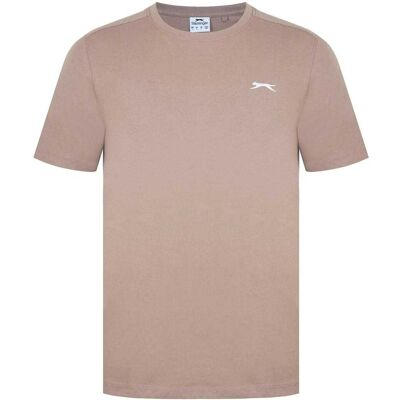 Slazenger Heren 3D Logo T-Shirt (Donker Beige) M Slazenger Heren 3D Logo T-Shirt (Donker Beige) M