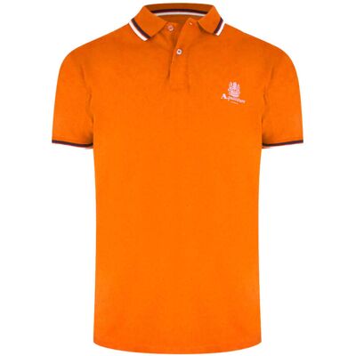 Aquascutum Active Katoenen Polo Oranje L Aquascutum Active Katoenen Polo Oranje L