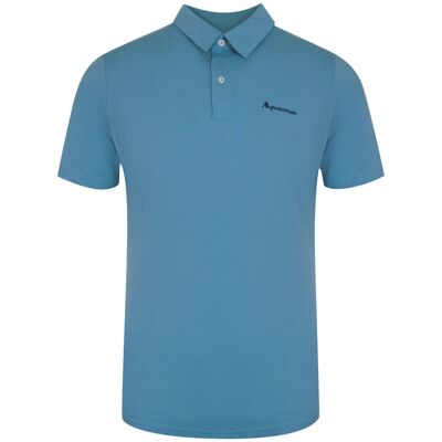 Aquascutum Active Katoenen Poloshirt In Dry-fit-stijl, Avio Blauw M Aquascutum Active Katoenen Poloshirt In Dry-fit-stijl, Avio Blauw M